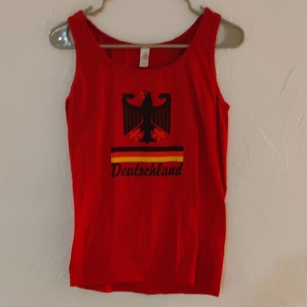 Gildan Red Deutschland Muscle Tee